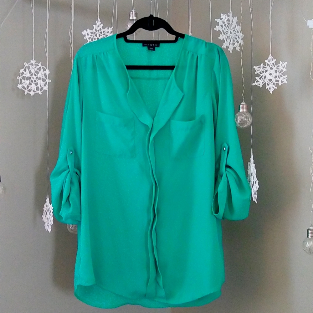 metaphor  Mint 💙 💚 Blouse!  Size XL